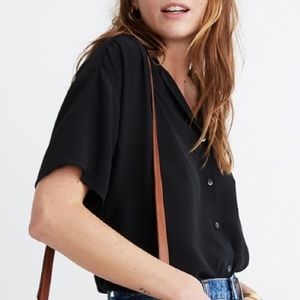 SOLD Madewell Silk Camp Shirt S NWT Ivory